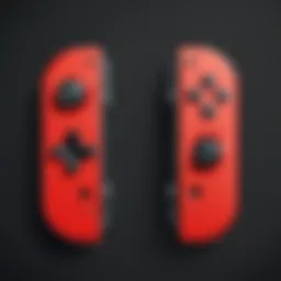 Vibrant Red Joy-Con Right showcasing its sleek design