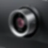 Detailed close-up of an external webcam designed for Windows Hello