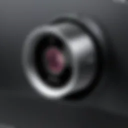 Detailed close-up of an external webcam designed for Windows Hello