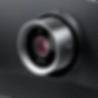 External Webcam for Windows Hello Detailed close-up of an external webcam designed for Windows Hello