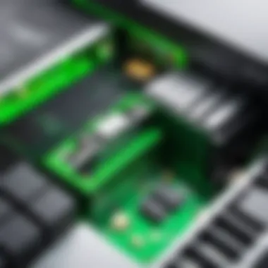 Exploring Internal Storage Components of Xbox Detailed view of Xbox internal storage components