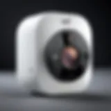 A close-up view of Unifi camera showcasing its design and build quality.