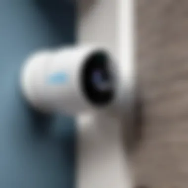 Unifi Camera Installation in a Residential Setting Illustration of the Unifi camera installation setup in a residential environment.