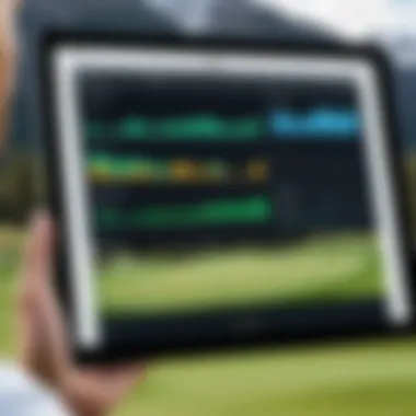 Data-Driven Feedback for Golfers Screen showing detailed swing analysis and feedback.