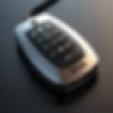 Viper remote start fob showcasing sleek design and buttons