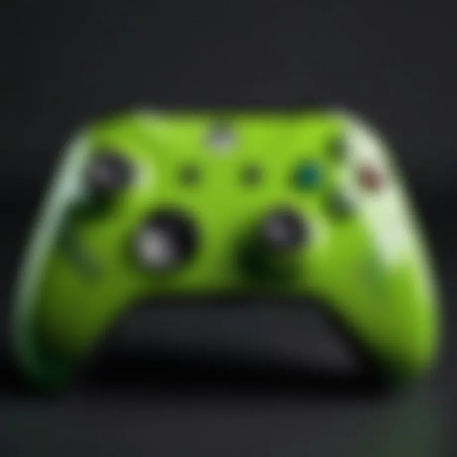 Stylish design of the Volt Green Xbox Controller