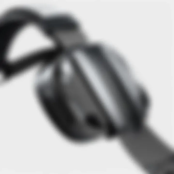 Close-up view of the VR Power Elite Strap showcasing its ergonomic design.