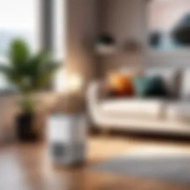 Vremi Portable Air Conditioner in a Contemporary Living Room Vremi air conditioner in a modern living room setting