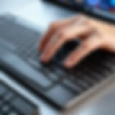 Installing a Keyboard Cover on a Windows Laptop Installation process of a keyboard cover on a laptop