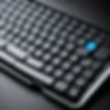 Stylish keyboard cover enhancing a laptop's appearance