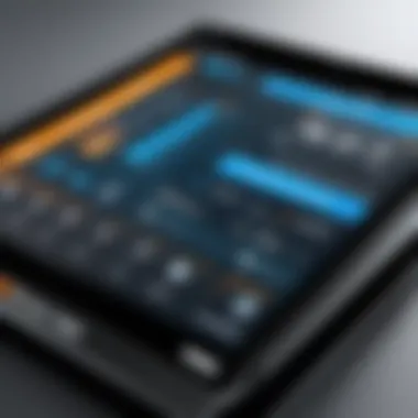 User-Friendly Interface of WORX Exactrack User-friendly interface of the WORX Exactrack system being utilized effectively.